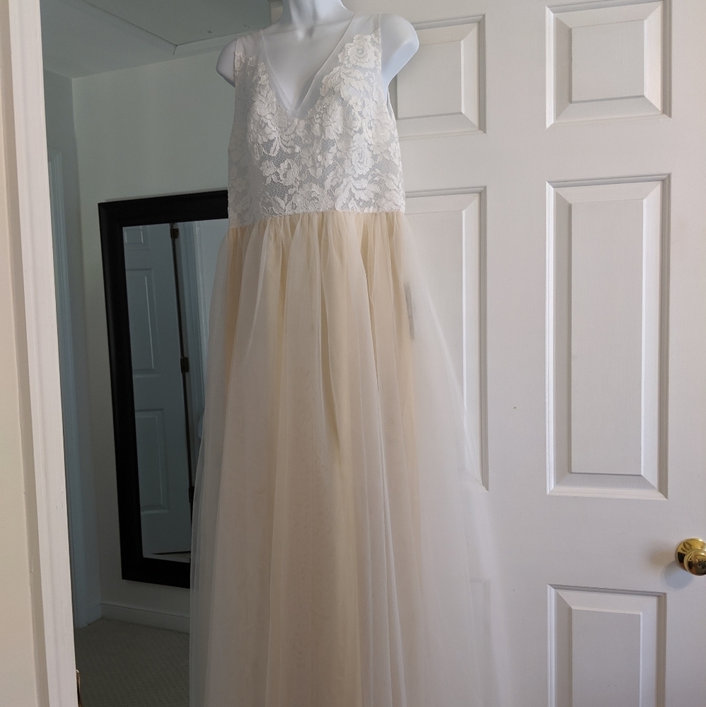 Custom handmade wedding dress, NEW